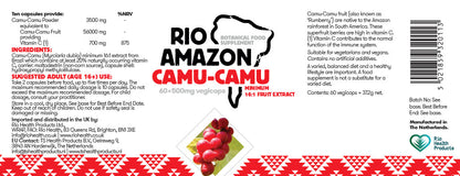 Rio Amazon Camu-Camu 16:1 Extract 500mg Veg Capsules
