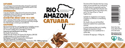 Rio Amazon Catuaba 5:1 Extract 500mg - 90 Veg Capsules