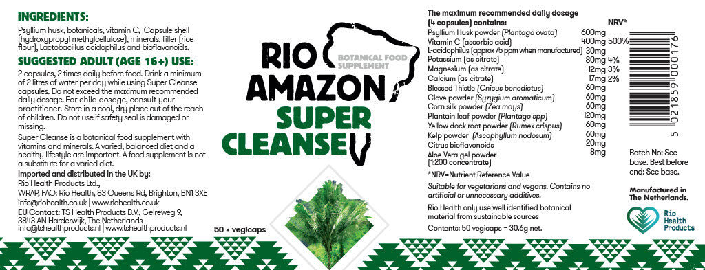 Rio Amazon Super Cleanse Veg Capsules