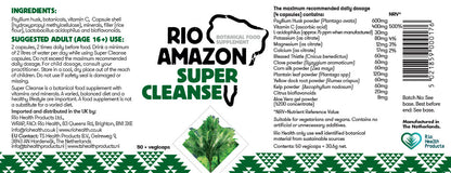 Rio Amazon Super Cleanse Veg Capsules