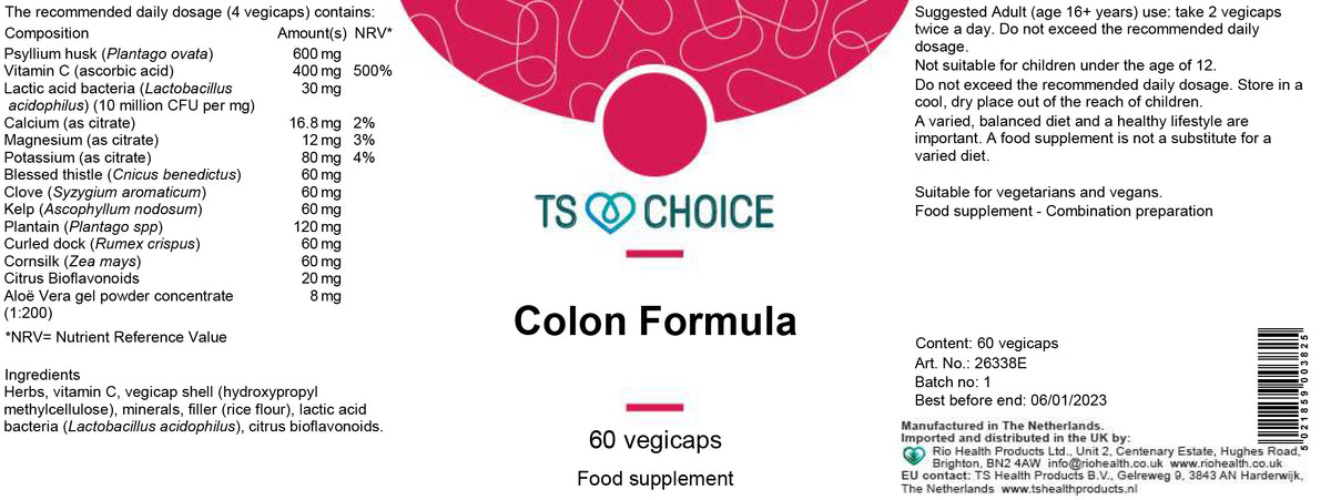 TS Choice Colon Formula 60 Veg Capsules