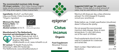 Epigenar Organic Cistus Incanus Tincture
