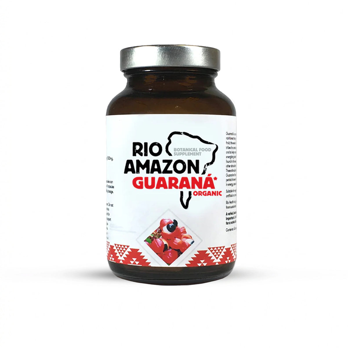 Rio Amazon Organic Guaraná 500mg Veg Capsules