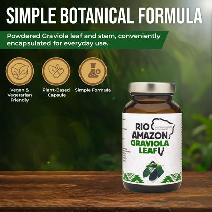 Rio Amazon Graviola (Soursop) Leaf 500mg Veg Capsules