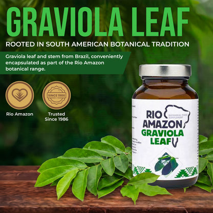 Rio Amazon Graviola (Soursop) Leaf 500mg Veg Capsules