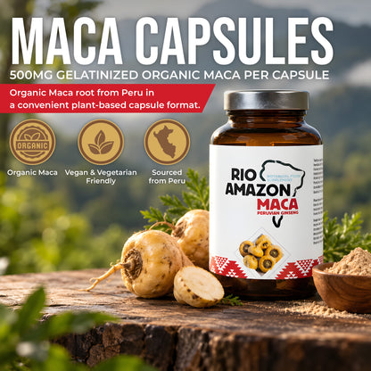 Rio Amazon Organic Maca 500mg Veg Capsules
