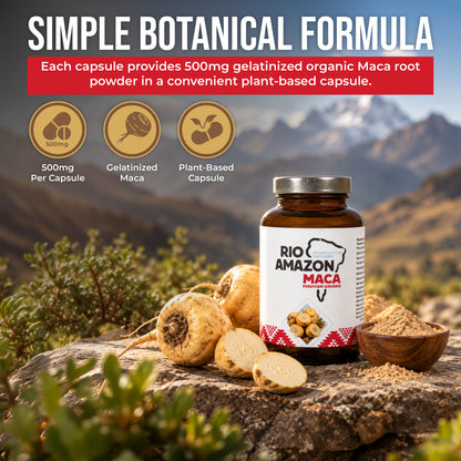 Rio Amazon Organic Maca 500mg Veg Capsules