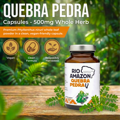 Rio Amazon Quebra Pedra 500mg Veg Capsules