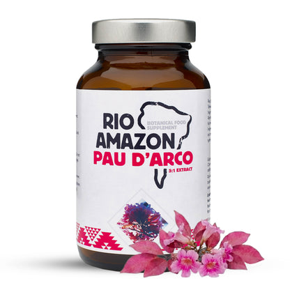 Rio Amazon Pau d’Arco Bark 5:1 Extract 500mg Veg Capsules