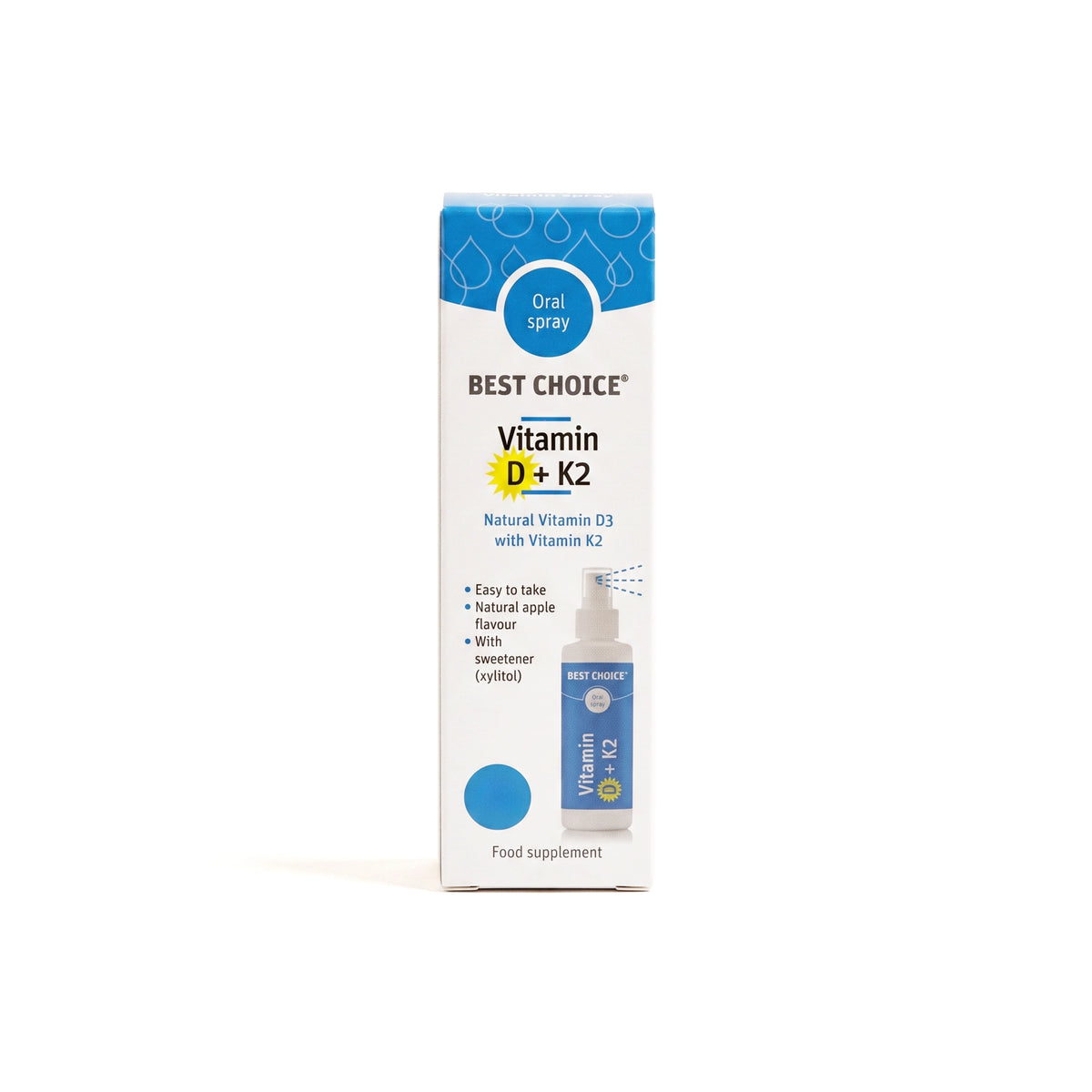 TS Choice Vitamin D3 + K2 Oral Spray 1000IU - 25ml