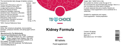 TS Choice Kidney Formula 60 Tablets