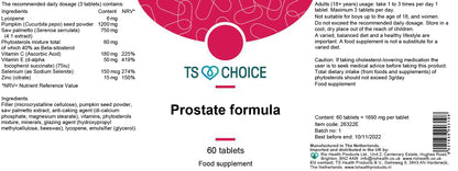 TS Choice Prostate Formula 60 Tablets