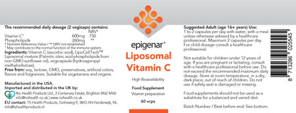 Epigenar Liposomal Vitamin C - 60 Capsules