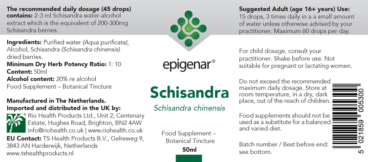 Epigenar Schisandra Tincture - 50ml