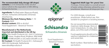 Epigenar Schisandra Tincture - 50ml