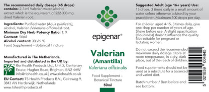Epigenar Valerian (Amantilla) Tincture - 50ml