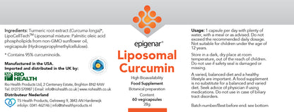 Epigenar Liposomal Curcumin - 60 Veg Capsules