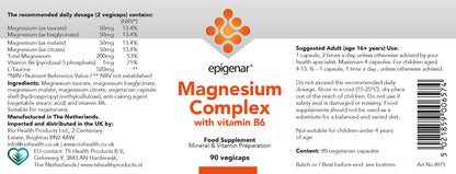 Epigenar Magnesium Complex 200mg - 90 Capsules